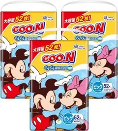 GOO.N ミッキー デザイン 36枚入り×3 合計3袋 - メルカリ