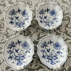 マイセン MEISSEN ブルーオニオン シェル型ディッシュ4枚セット - メルカリ