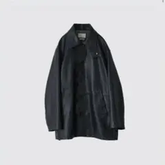yoke レザーカーコート　サイズ1 DEEP GREE YOKE - 【再販売通知受付可能】Cut-Off Leather Car Coat(DEEP GREEN