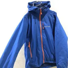 mont-bell ライトシェルパーカー マウンテンパーカー 美品 ブルー XS