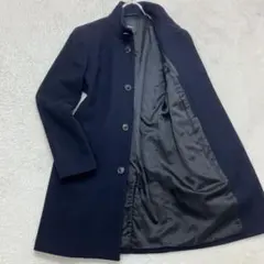 美品Theory スタンドカラーコート カシミヤ BELVIN ネイビー M Theory BELVIN カシミア混 スタンドカラーコート ネイビー - メルカリ
