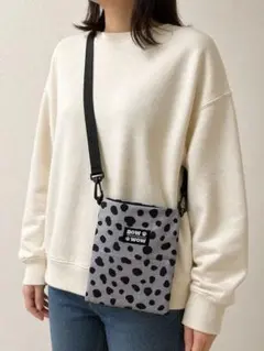 ハンドメイドダルメシアン柄ショルダーバックスマホショルダー