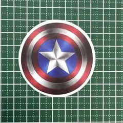 新品 キャプテン・アメリカ 缶バッジ 盾 シールド アイアンマン