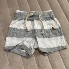 baby GAP グレーとホワイト ストライプパンツ 3-6ヶ月