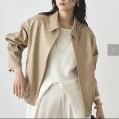 カレンソロジー ツイルストレッチブルゾン ベージュ - メルカリ