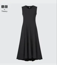UNIQLO x Theory ブラックノースリーブワンピース　M