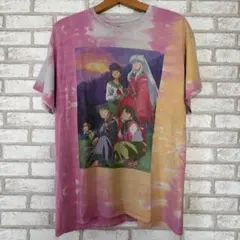 特価【レア】INUYASHA公式 犬夜叉 キャラTシャツ アニメ タイダイM古着