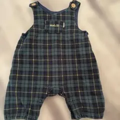 Hot Biscuits チェック柄ロンパース 70