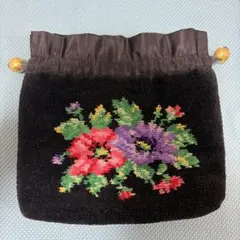 FEILER フェイラー ポーチ 花柄 ブラック