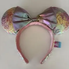ミニーマウス カチューシャ ホログラムスパンコール