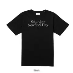 Saturdays NYC ブラックロゴtシャツ