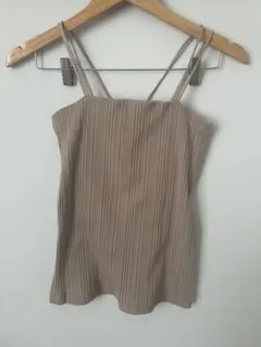 natural coutureベージュ ストライプ キャミソール Fのサムネイル