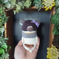 ハンドメイド　ソックモンキー　くま　手作り　ぬいぐるみ　ソックスモンキー