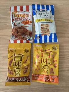 日本ハム　鶏むねチップス チキチキボーン 鶏かわチップス　旨味濃縮スパイシーのサムネイル
