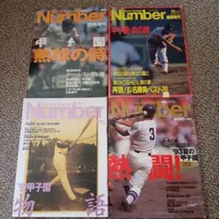 Number　臨時増刊　甲子園特集　4冊セット
