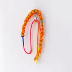 【No.63】スマホストラップ ハンドメイド　レインボー　長さ調節可