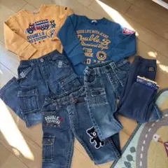 DOUBLE.B スウェット＆デニムパンツセット