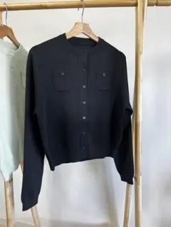 【即配送】CABaN コットンカシミヤクルーネックカーディガン