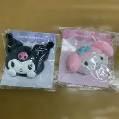 新品　サンリオキャラクターズ ぬいぐるみマグネット マイメロディ　クロミ　セット
