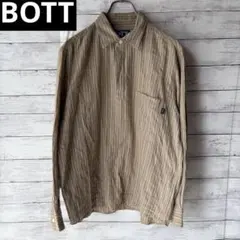 BOTT 長袖シャツ ストライプ ハーフボタンのサムネイル