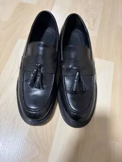 ZARA ザラ　タッセルローファー　厚底　黒　27.5センチ　43