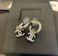 ✨CHANEL シャネル　ココマーク CCマーク フープピアス　ccロゴのサムネイル