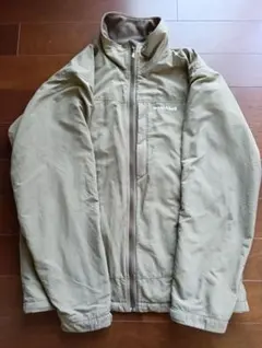 XLサイズ モンベル クリマプラス100 ウィズシェルジャケット　カーキ