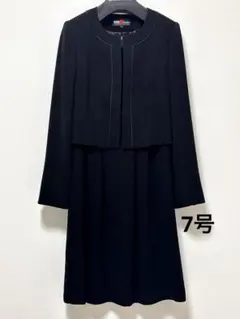 【美品】はるやまviviコラボ/ fleurs/ブラックフォーマル 喪服 スーツ