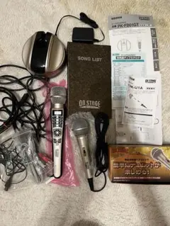 ON STAGE カラオケセット 使用2回！美品 カラオケセット 家庭用 800曲 カラオケ機器 カラオケ カラオケマイク