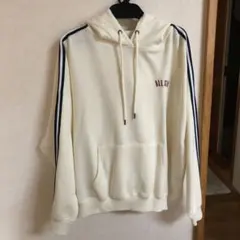 converse ALL STAR フード付きパーカー アイボリー