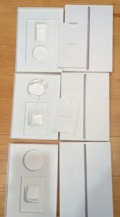 【空箱】iPad、iPhone、充電器空箱7つセット