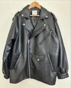 jouetie 黒 レザージャケット ライダースジャケットのサムネイル