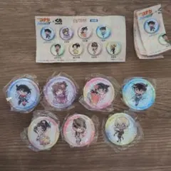 くら寿司 ビッくらポン 名探偵コナン 缶バッジ 7個 セミコンプ