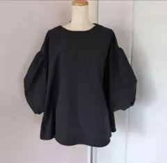 値下げ✳︎coca ブラック バルーンスリーブ トップス