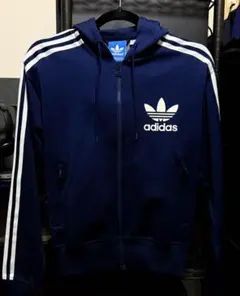 ⭐️美品 アディダス オリジナルス パーカー ネイビー Sサイズ ビッグロゴ