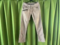 HAIDEWAY NICOLEベージュ ジッパーポケット付きパンツ