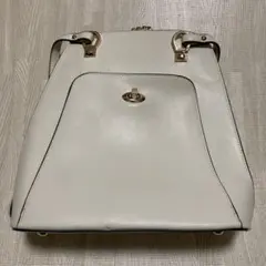 2way リュック ショルダーバッグ　アイボリー