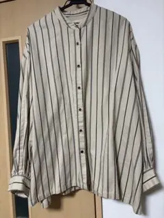 フェリシモSunny Clouds ストライプシャツ 長袖　L