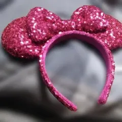 ミッキー ミニー ディズニーランド ディズニー ピンクスパンコールカチューシャ