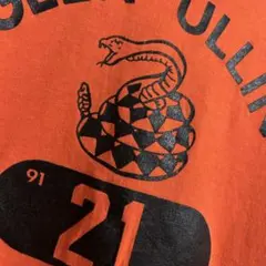 80s ヴィンテージ トリコタグ 黒 Wフェイスtee リバーシブル スネーク