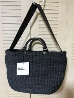Bucket Baggage かごバッグ ベージュ×ブラックM未使用美品 Bucket Baggage かごバッグ ベージュ×ブラックM未使用美品 - メルカリ