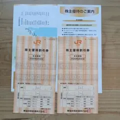 JR東海 株主優待券 2枚 + 東京メトロ株主優待券