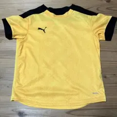 PUMA ドライセル Tシャツ 130サイズ イエロー/ブラック