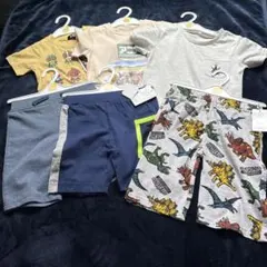 未使用　タグ付き　ハーフパンツ 3着　半袖　3着　100cm 6点まとめ売り