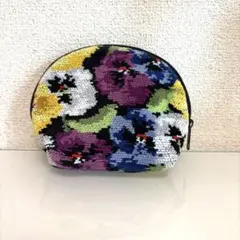 美品　ホットマン　ポーチ　花柄のサムネイル