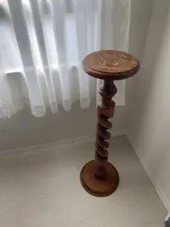 希少品 アンティーク スピーカースタンド 花台 フラワースタンド