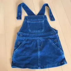 デニム ジャンパースカート 80