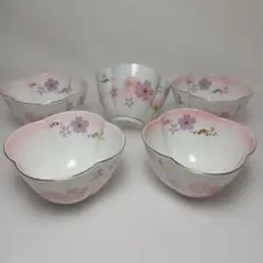 翠泉　現代のうつわシリーズ　桜模様　小鉢　五客セット