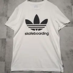 adidas アディダス スケートボーディング Tシャツ ホワイト M