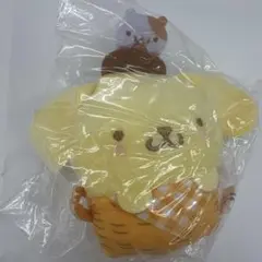 サンリオ バスケットおくるみマスコット ポムポムプリン
